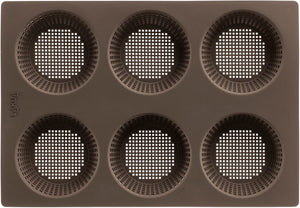 Lékué bakvorm 6 broodjes - siliconen - brown