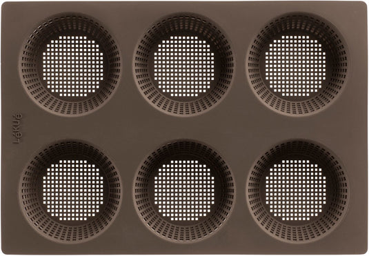Lékué bakvorm 6 broodjes - siliconen - brown