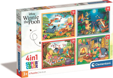 Clementoni legpuzzel color disney winnie de poeh, 4in1