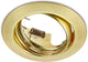 Trio jura - inbouwspot - messing mat - excl. 1x gu10 3 w - zwenkbaar - plafondbevestiging - rond