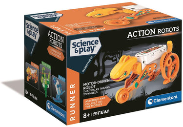Clementoni - runner robot - science play - stem speelgoed - bouwpakket - vanaf 8 jaar