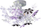 Rl live your light reality flower wandlamp - chroom - excl.2x e14 - bloemen in helder en multikleur