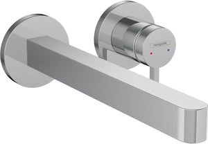Hansgrohe finoris - inbouw wastafelmengkraan - ééngreeps bediening - met afvoerplug - 228mm - chroom