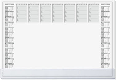 Sigel bureauonderlegger - protect - met kalender 2026 2027 - formaat a2 - met 40 vel afscheurbaar en beschermrand - si-h6366