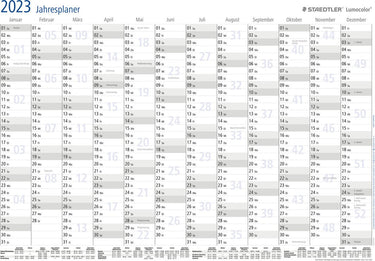 Staedtler jahresplaner lumocolor year planner 2024 a3 format