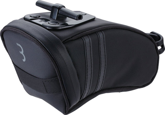 Bbb cycling curvepack reflect zadeltas fiets - racefiets tas tarpaulin - reflecterend tasje - zwart - maat l - bsb-13l