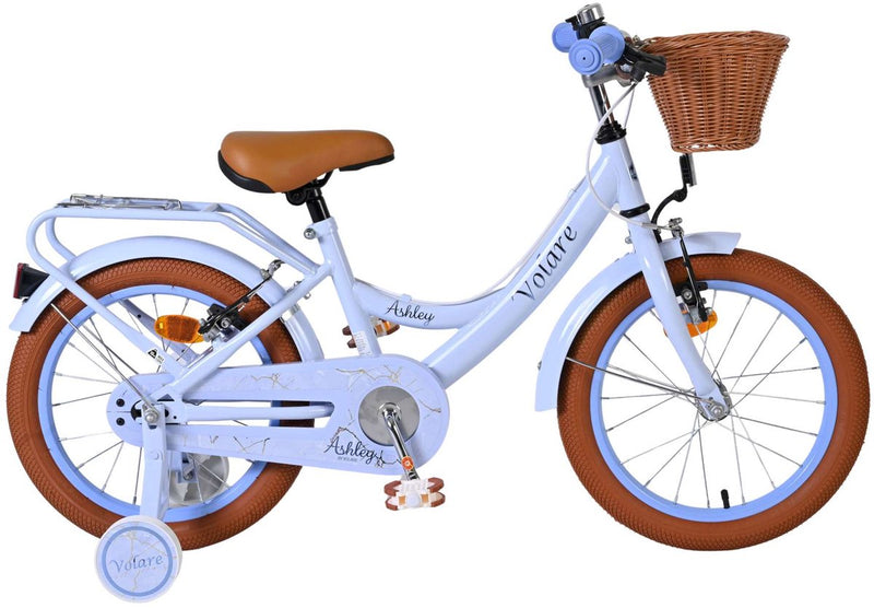 ギャラリービューアに画像をロードする, Volare ashley kinderfiets - meisjes - 16 inch - pastel blauw- twee handremmen
