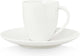 Vtwonen koffiekop met schotel - wit - porselein - 100ml