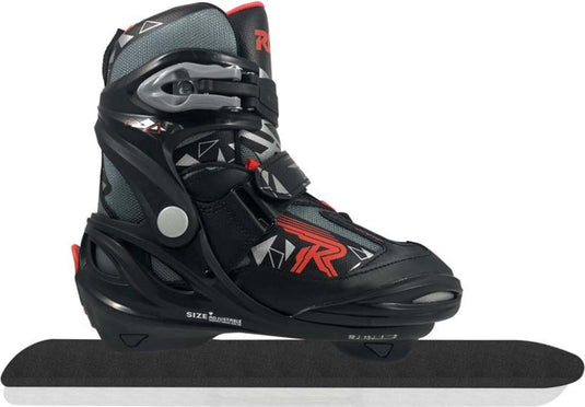 Roces – v-ice 4.0 – noren – schaatsen – zwart rood – snelle langebaan noren verstelbare pasvorm – maat eu 36-40