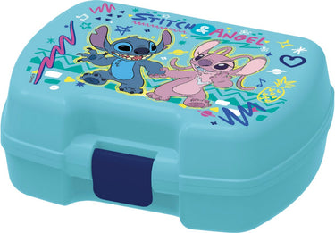 Stor disney's stitch lunchbox – premium broodtrommel voor kinderen vanaf 4 jaar – luchtdicht – bpa-vrij – lichtblauw