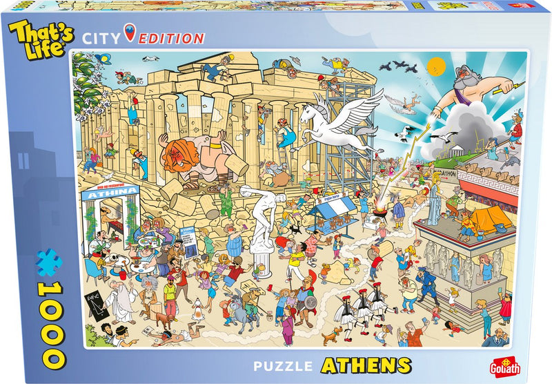 Chargez l'image dans la visionneuse de la galerie, Goliath that's life city edition: athens legpuzzel - 1000st.
