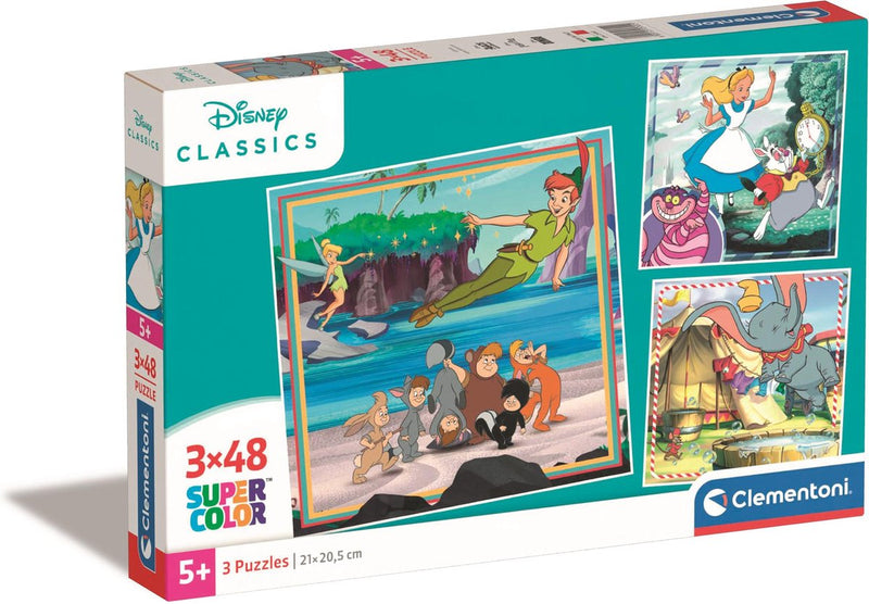 Afbeelding laden in galerijviewer, Clementoni legpuzzel super color vierkant disney classics, 3x48st.

