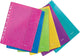 Leitz wow geperforeerde showtas a4, uit pp, geassorteerde kleuren 6 stuks