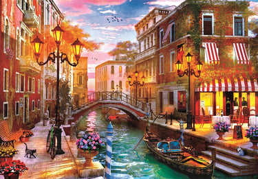 Clementoni - puzzel - 500 stukjes - zonsondergang venetiã« - puzzel voor volwassenen en kinderen vanaf 14 jaar - high quality collection