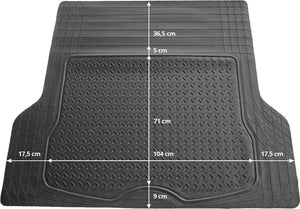 Cargoods universele rubber kofferbakmat (137x108cm) ideaal in gebruik. antisltip en bescherming van uw kofferbakruimte.