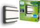 Philips led philips petronia wandlamp - ultra efficient - antraciet - 3,8w