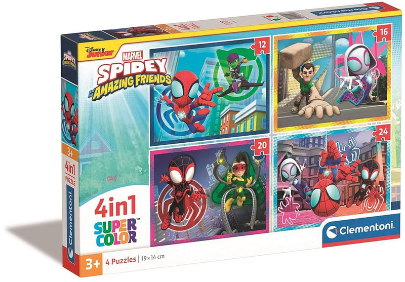 ギャラリービューアに画像をロードする, Clementoni legpuzzel 4in1 spidey and his amazing friends
