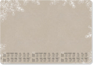 Sigel bureau onderlegger - formaat a2 - natural eucalyptus - met kalender 2026 2027 2028 - afgeronde hoeken - si-h6316