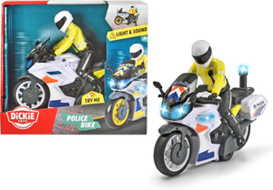 Dickie toys politie motor - belgische versie - 17 cm - licht geluid - speelgoedvoertuig