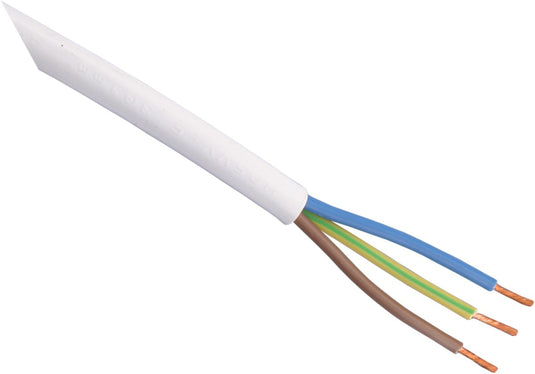 Q-link huishoudsnoer - vmvs - belastbaar tot 1200w - 3 x 0.75 mmâ² - 10 m - wit