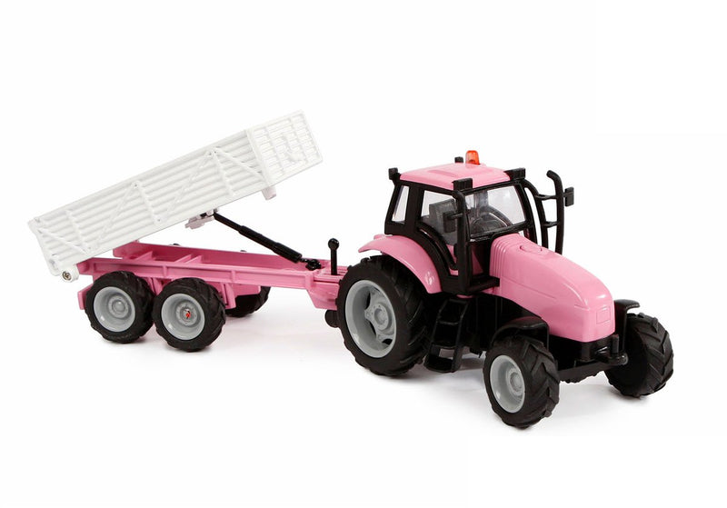 Chargez l'image dans la visionneuse de la galerie, Kids globe tractor met aanhanger die cast met licht en geluid - 25cm
