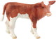Bullyland 62630 – speelfiguur en verzamelfiguur kalf mona bruin wit – ca. 5,5 cm – levensecht en detailrijk vormgegeven – ideaal als educatief speelfiguur en klein cadeautje voor kinderen vanaf 3 jaar.