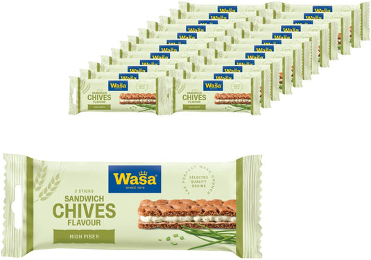 Wasa sandwich cheese chives - 24-pack 37g