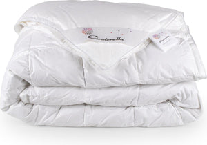 Cinderella soul dekbed 4-seizoenen - 2 persoons - luxe eendendons vulling - percale tijk - 260x220 cm
