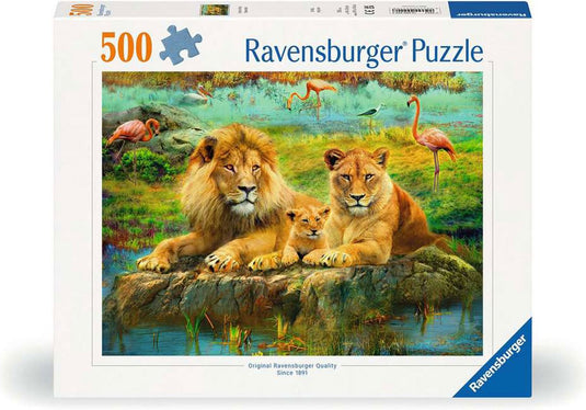 Ravensburger lions in the savannah - 500 pieces.
