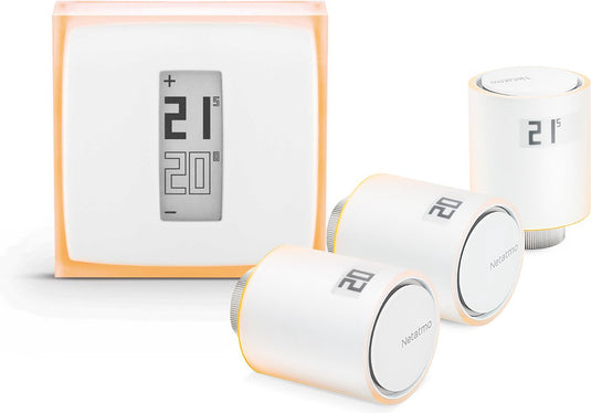 Netatmo pack “slimme thermostaat + 3 slimme radiatorknoppen”