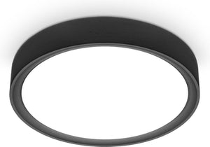 B.k.licht - plafondlamp - zwart - plafonniére met 1 lichtpunt - ø25cm - 4.000k - 1.200lm- 12w