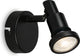 Briloner – led badkamerverlichting – wandlamp met gu10 fitting – ip44 spot – draaibaar kantelbaar – zwart – 4w