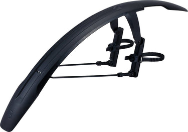 Bbb cycling discguard front - voorspatbord gravelbike racefiets - spatbord 28 inch - max breedte van band: 42mm - zwart - bfd-65f