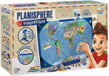 Buki france buki - magnetische wereldkaart