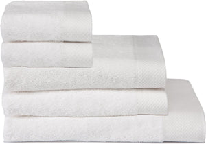 Seahorse combiset pure 5 delige badtextielset white (2xgd+2bd+1xdl)
