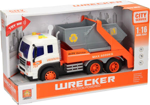 Lobbes speelgoed bv truck met afzetbak met licht en geluid