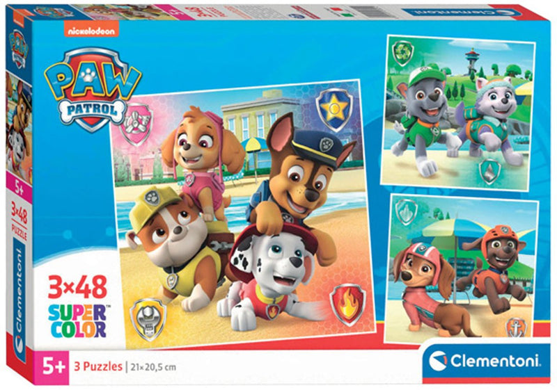 Afbeelding laden in galerijviewer, Clementoni legpuzzel super color vierkant paw patrol, 3x48st.
