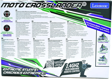 Lexibook moto crosslander® 2.4ghz, extreme stunt met lichteffecten.