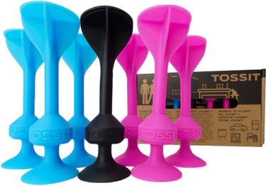 999games 999 games - tossit - starter pack - blauw-roze - darts - petanque - geavanceerde siliconen dart - het leven is leuk, just toss it! - voor binnen en buiten