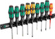 Wera 9650 magneetstrip kraftform schroevendraaierset, 9-delig - 05051012001