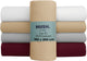 Hush. living hush living - hoeslaken 180x200+30cm - 100% katoen, 144tc, soepel en ademend - elastiek rondom - zand