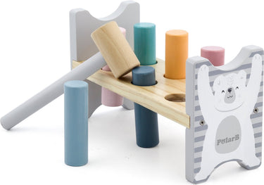 Polarb pound-a-peg houten hamerbank 44009