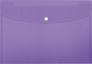 Esselte colour'breeze a4 projectmap - transparante kunststof map voor het opbergen van papieren - set van 3 stuks - lavendel