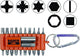 Bahco type 59s 22-1 bitset met 10 bitjes en 2 koppelstukken plus handig insteekmagazijn met riemclip