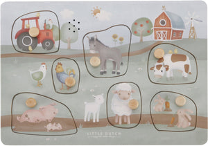 Little dutch - geluidenpuzzel fsc - little farm
