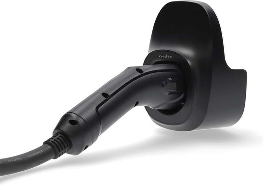 Nedis laadkabelhouder voor elektrische auto's – muurbeugel – ev-laadkabels – duurzaam abs – universele kabelhouder
