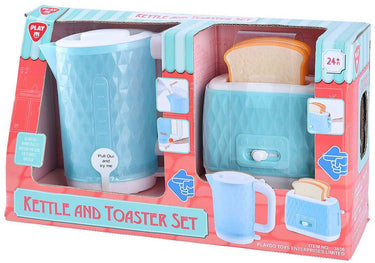Playgo speelgoed waterkoker en broodrooster met brood - 4dlg.