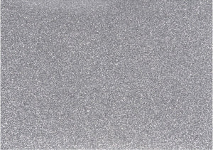 Creativ company opstrijkfolie glitter zilver, a5