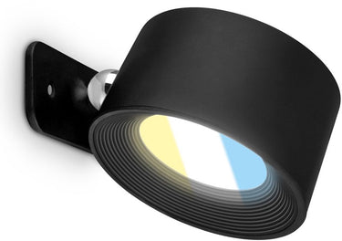 B.k.licht briloner tari - wandlamp oplaadbaar binnen - dimbaar met touch - cct - draaibaar - met magneet - akku en draadloos - usb-c - zwart