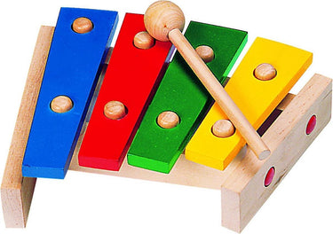 Goki xylofoon hout l22,5cm, primaire kleuren, 3+